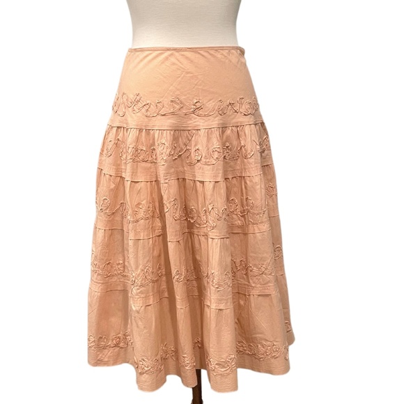 debut Dresses & Skirts - Blush | Nude Midi Skirt